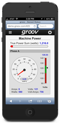 groov View HMI in browser