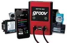 groov Box and mobile operator interface on a smartphone