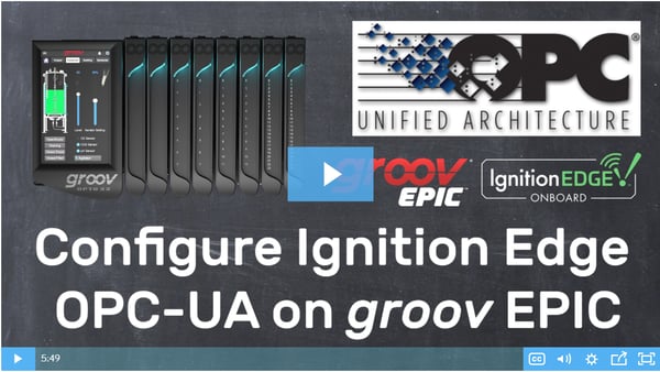 Configure Ignition Edge's OPC-UA Server on groov EPIC