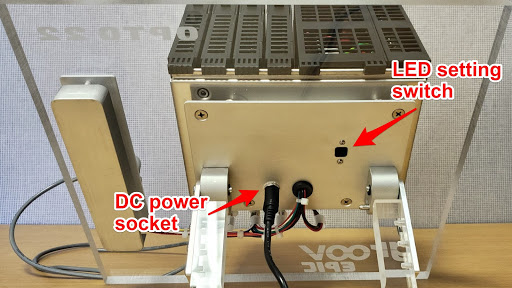 EPIC Learning Center LED switch and DC power socket