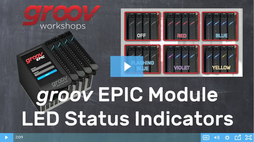 groov EPIC I/O Module LED Status Indicators