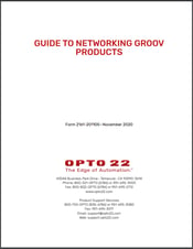 Guide to Networking groov Products