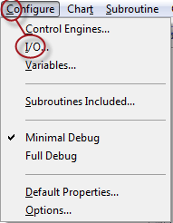 PAC Control Configure menu alt shortcuts