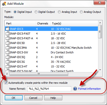 Automatically configure I/O points in PAC Control