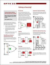 Sinking or Sourcing Technical Note