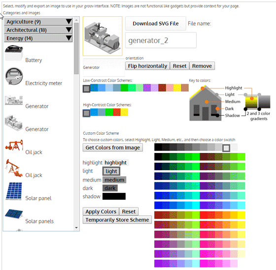 SVG graphics library from Opto 22