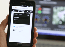 groov mobile interface on smartphone