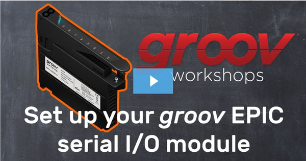 Set up groov EPIC serial I/O module