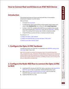 Technical Note: Connect Real-world Data to an AT&T M2X Device