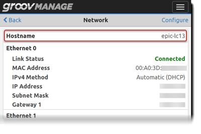 hostname