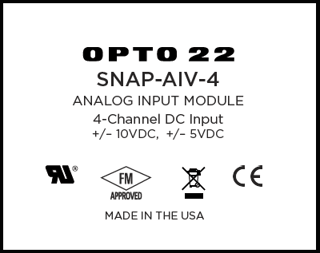 Opto 22 SNAP I/O module front