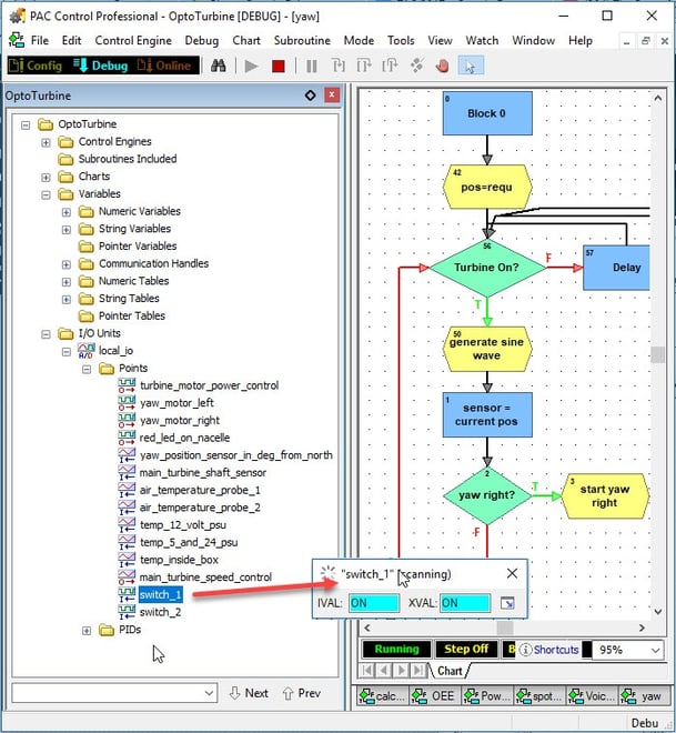 Moving control tag values to the IIoT