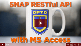 SNAP PAC RESTful API to Microsoft Access video