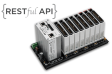 Opto 22 rack-mounted programmable automation controller with a RESTful API